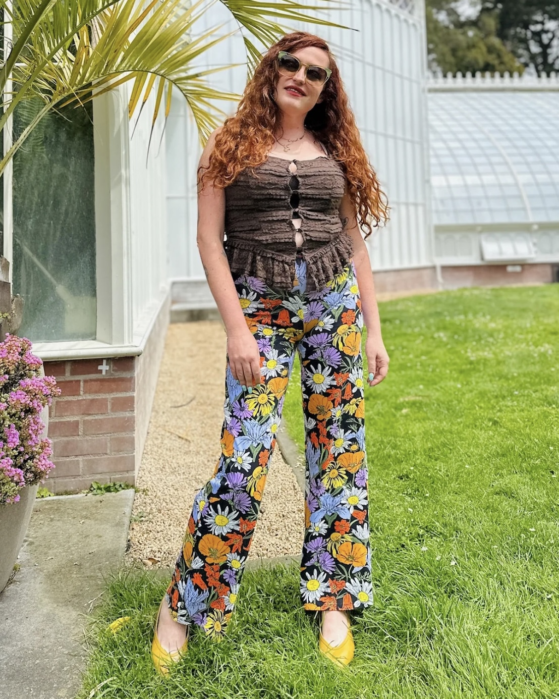 Nooworks Palazzo Pants in Wildflowers