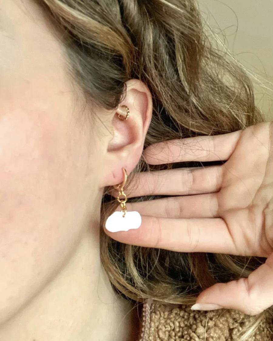 Plastic Beach Collections - Lani Cloud Huggie Earrings