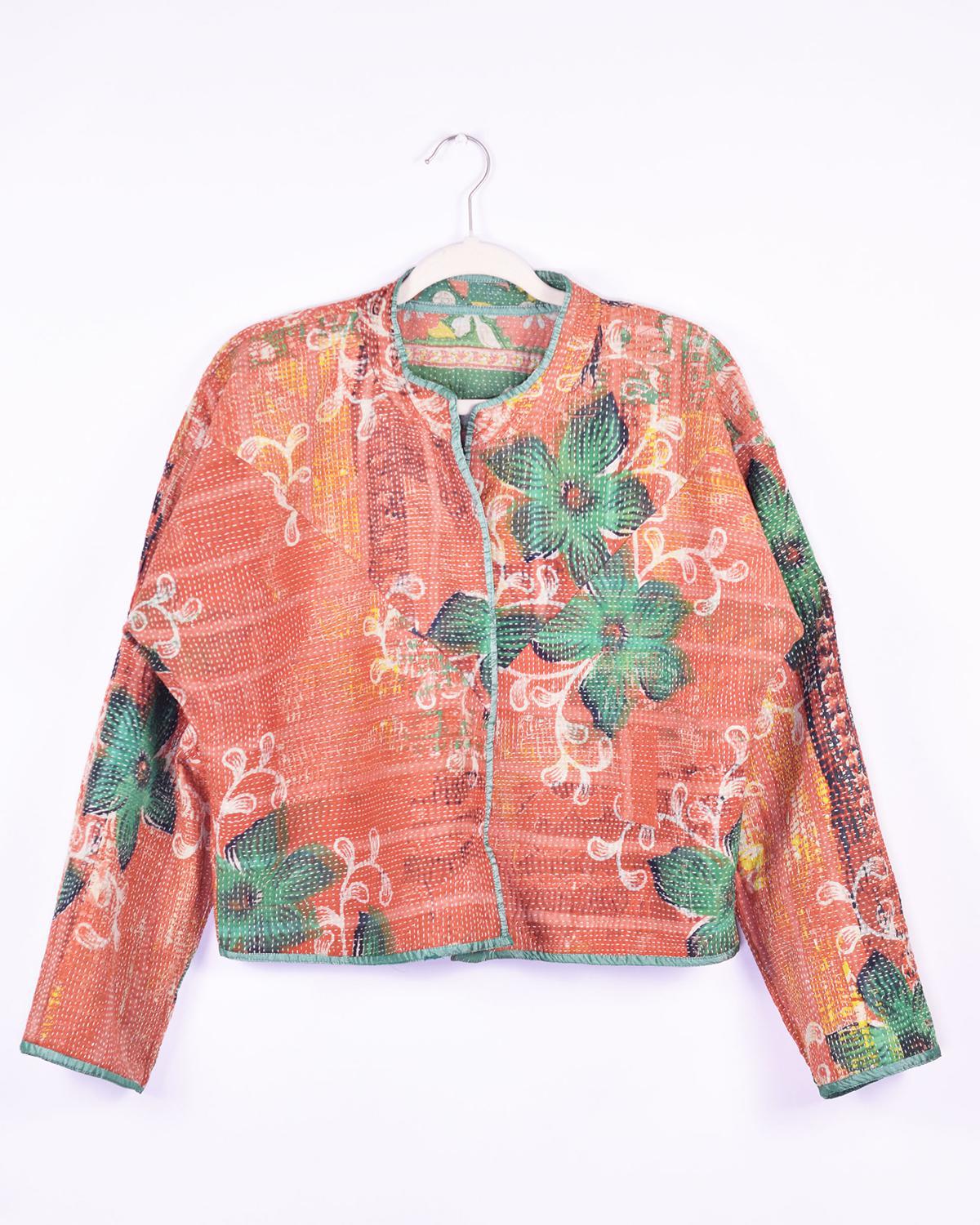 Txtile Sofie Kalyani Quilted Reversible Patchwork Kantha Jacket