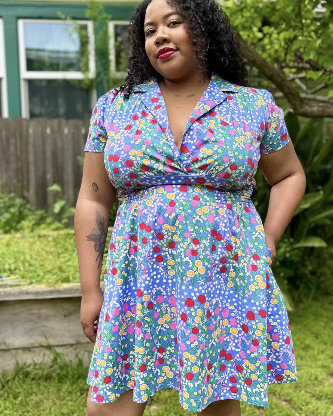 Nooworks Leah Dress in Super Bloom