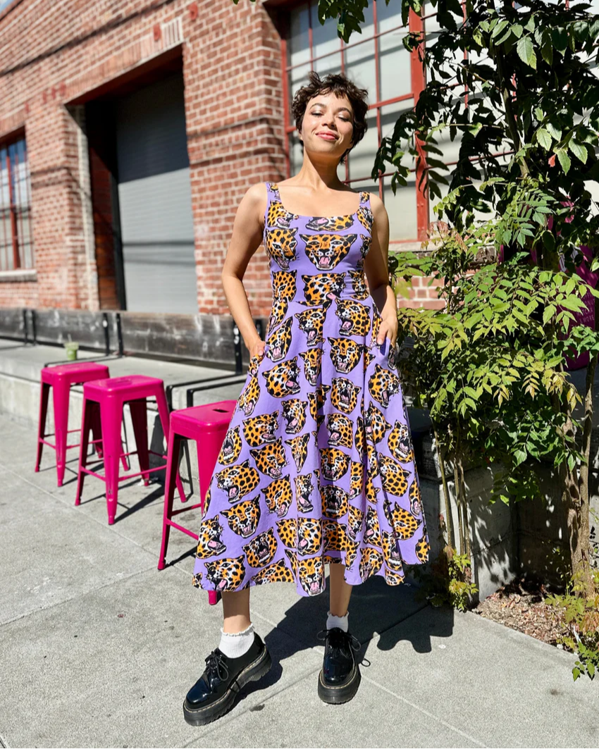 Nooworks Vacation Dress in Cheetah Head