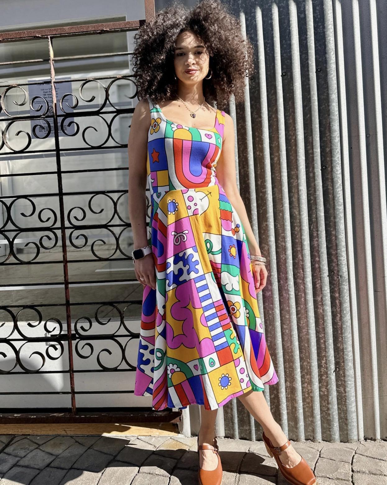 Nooworks Vacation Dress in Wormiverse - Size XS, Small - SALE