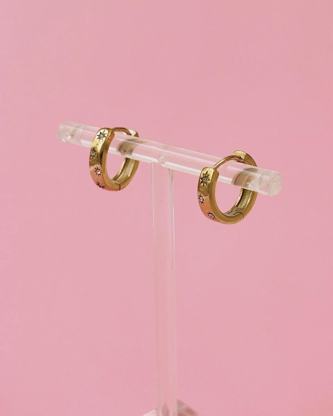 Golden Hour Alchemy Huggie Hoops - Gold