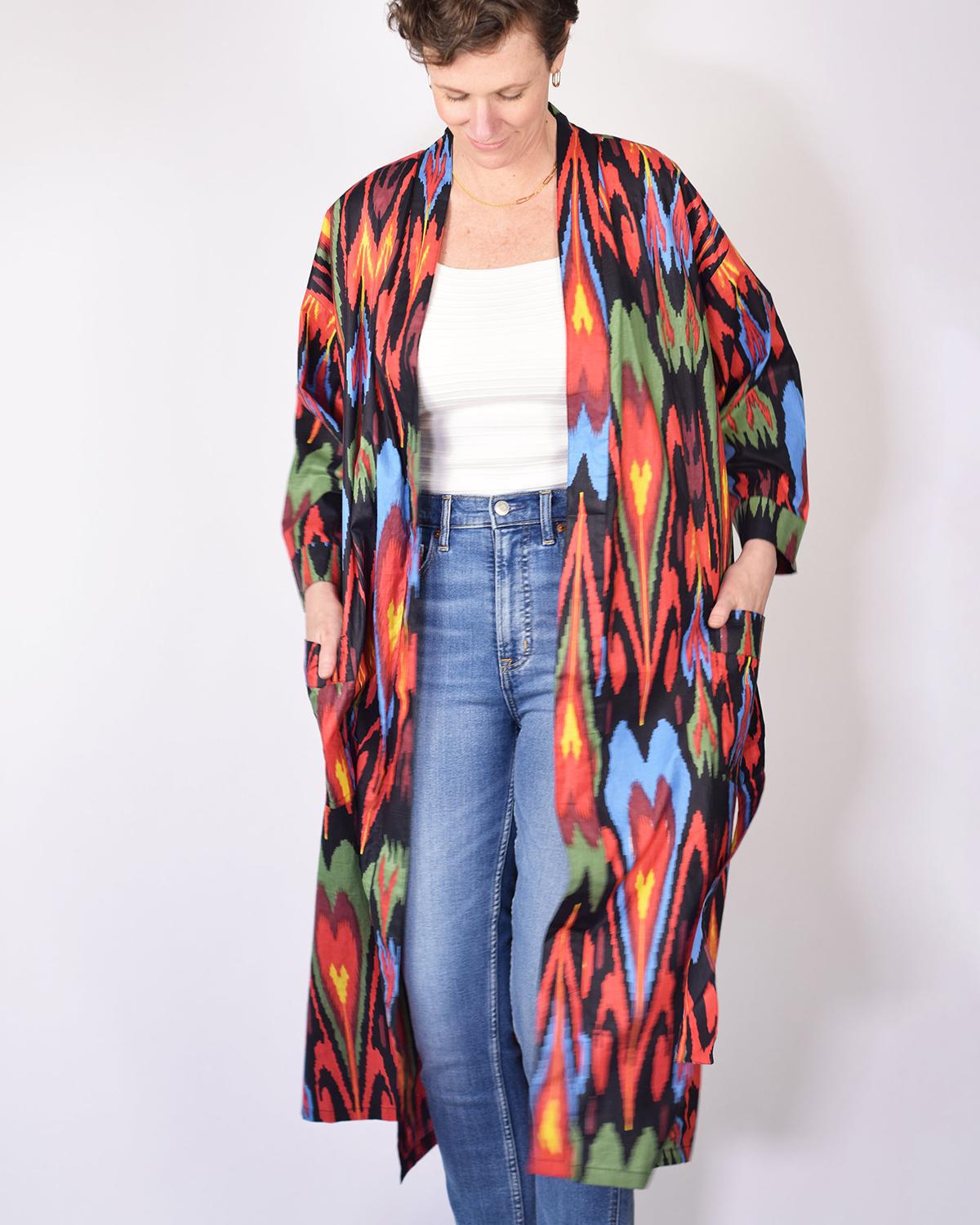 Txtile Lightweight Cotton Robe - Dark Matter