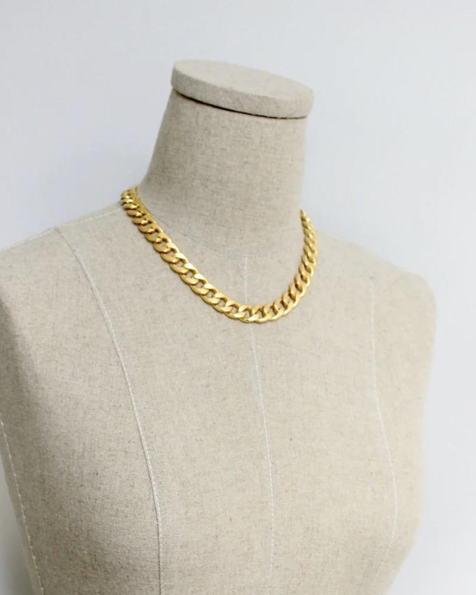 David Aubrey Chunky Gold Chain Necklace