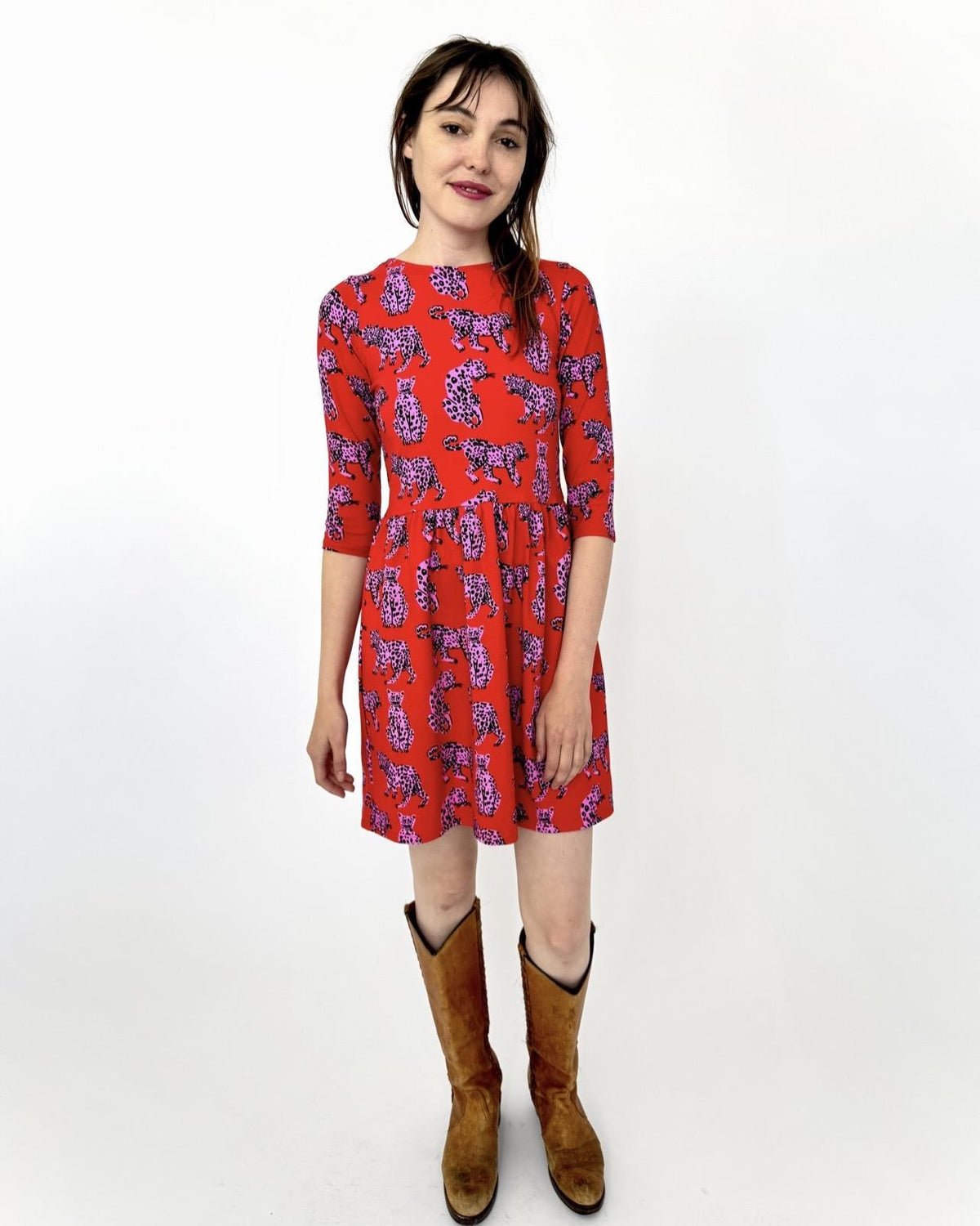 Nooworks Daphne Dress in Sondler Cat