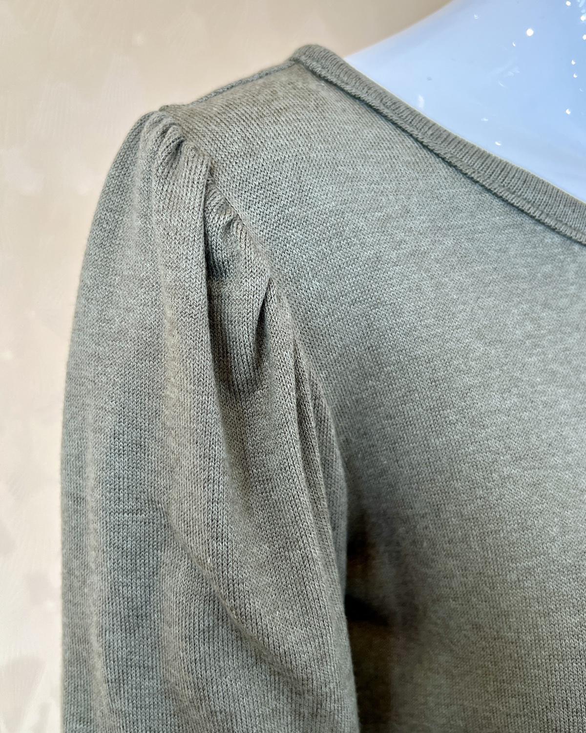 Squasht Violetta Sweater in Light Olive Green