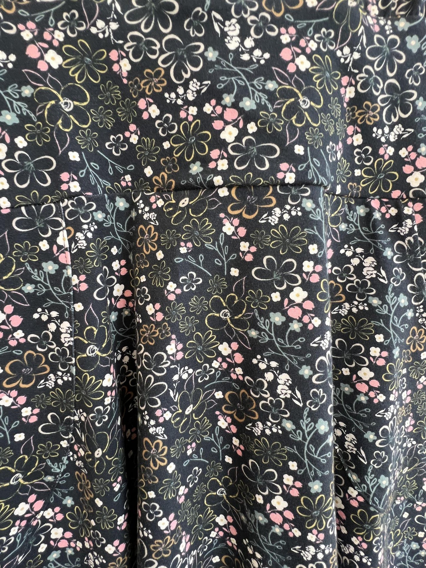 Squasht Petal Sleeve Dress in Midnight Ditsy Floral Print