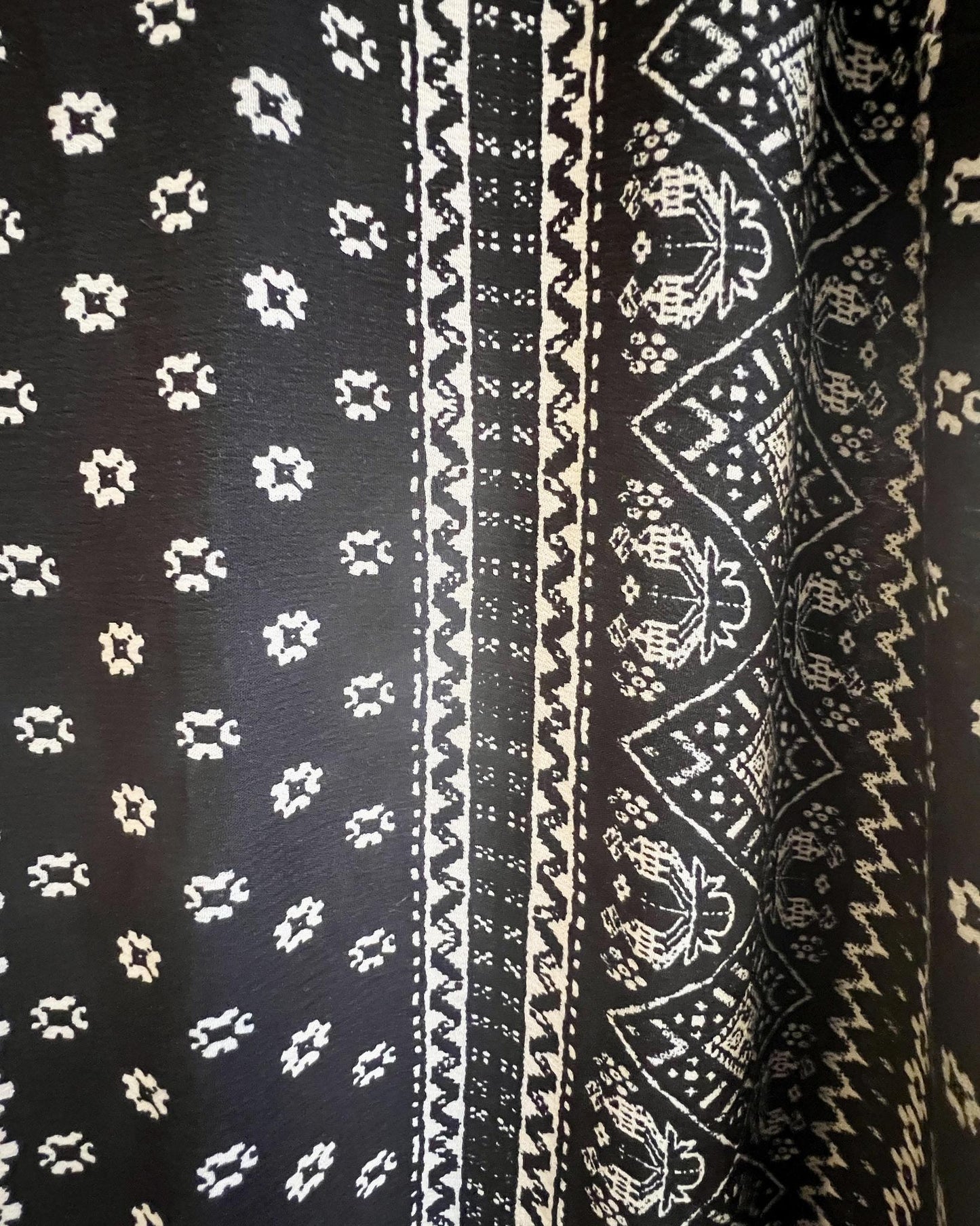 Squasht Winifred Dress in Black & White Bandana Print