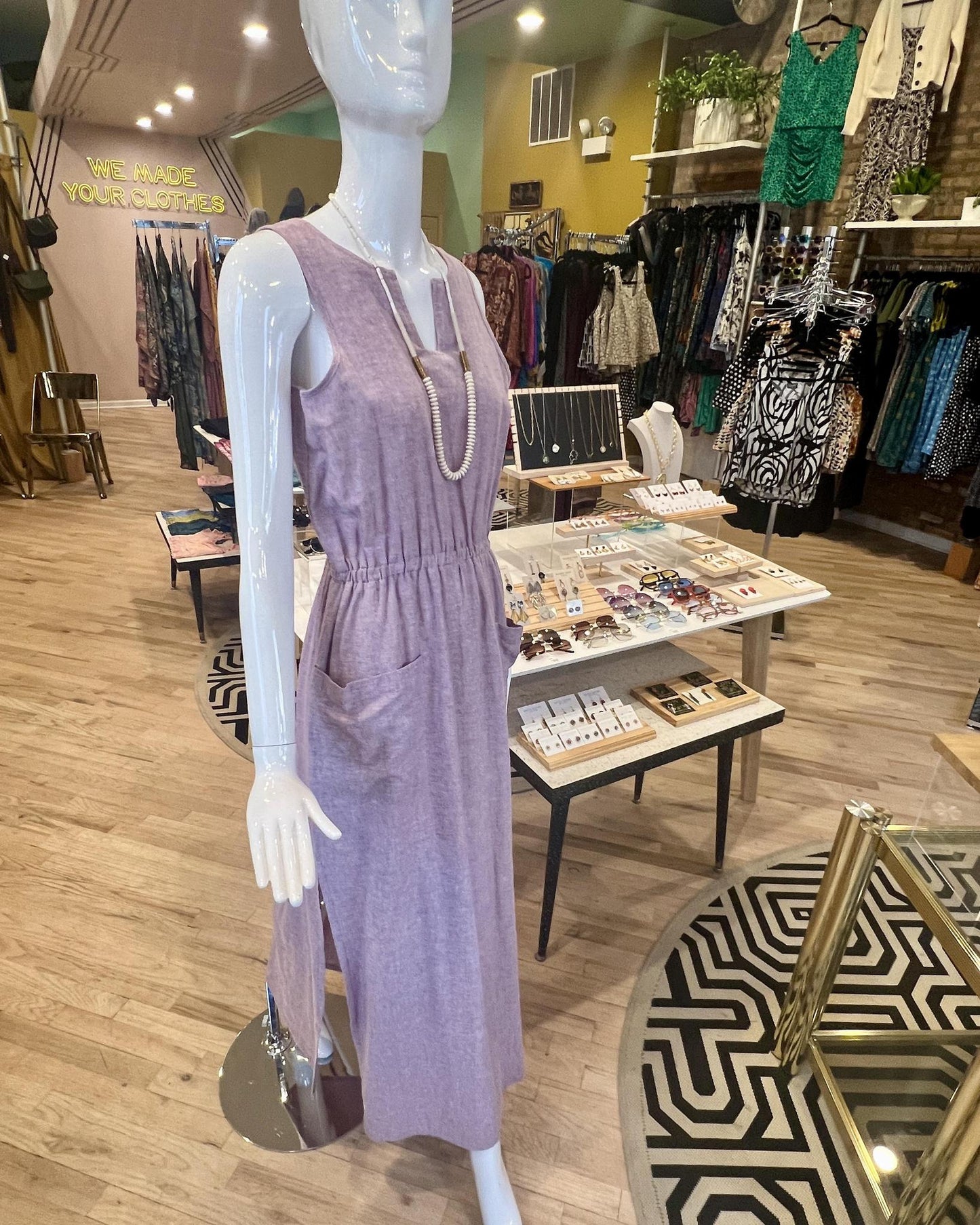 Wulfka Leah Hemp Maxi Dress - Orchid - SALE - Last One - Size Medium