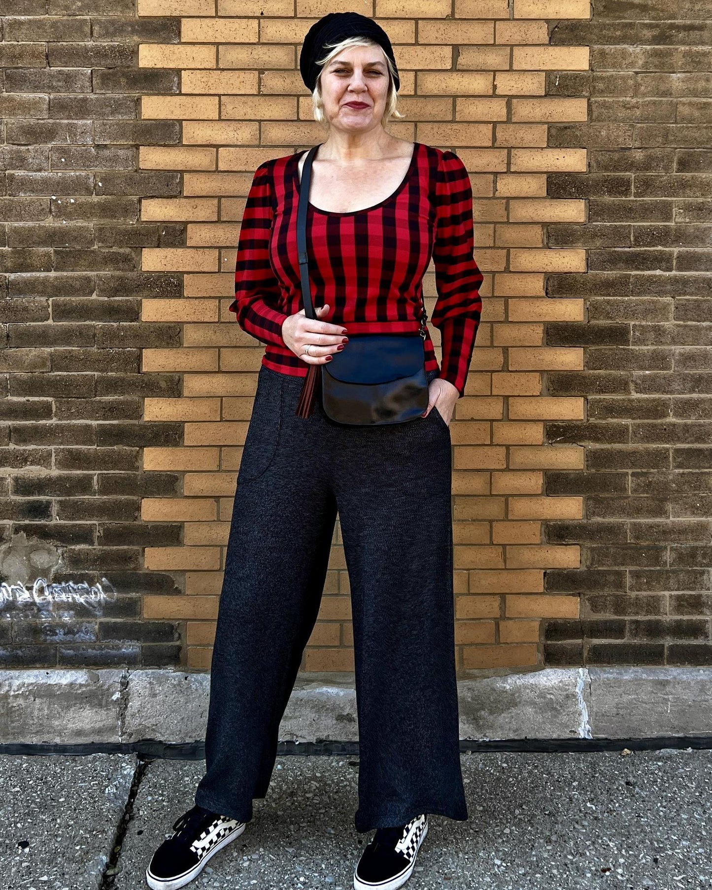 Squasht Debbie Top Red and Black Lumberjack Plaid