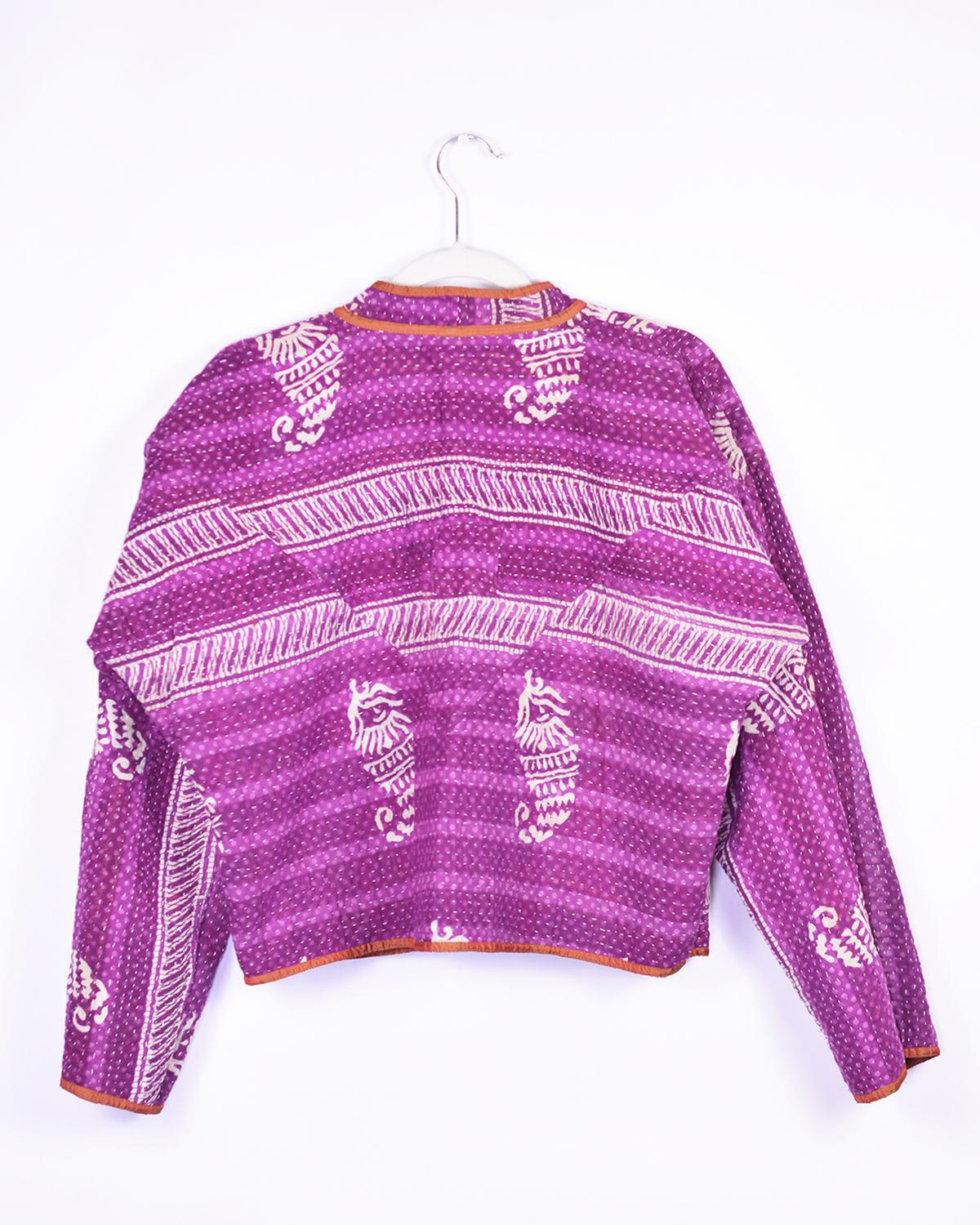 Txtile Sofie Kashvi Quilted Reversible Patchwork Kantha Jacket