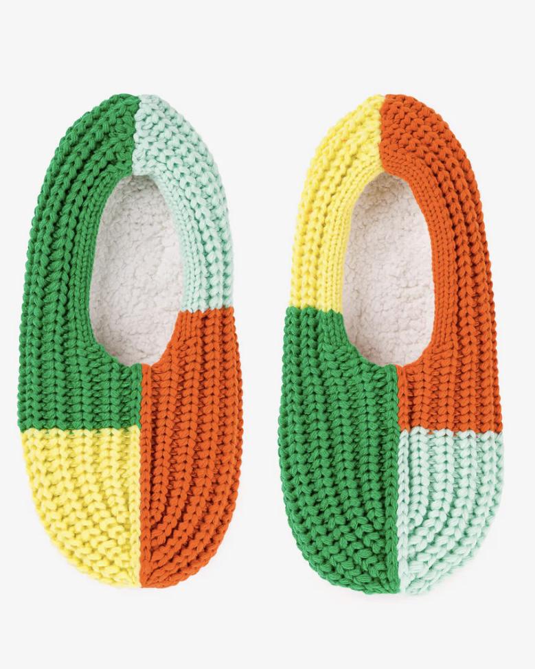 Verloop Quattro Rib Slippers in Flame Jade