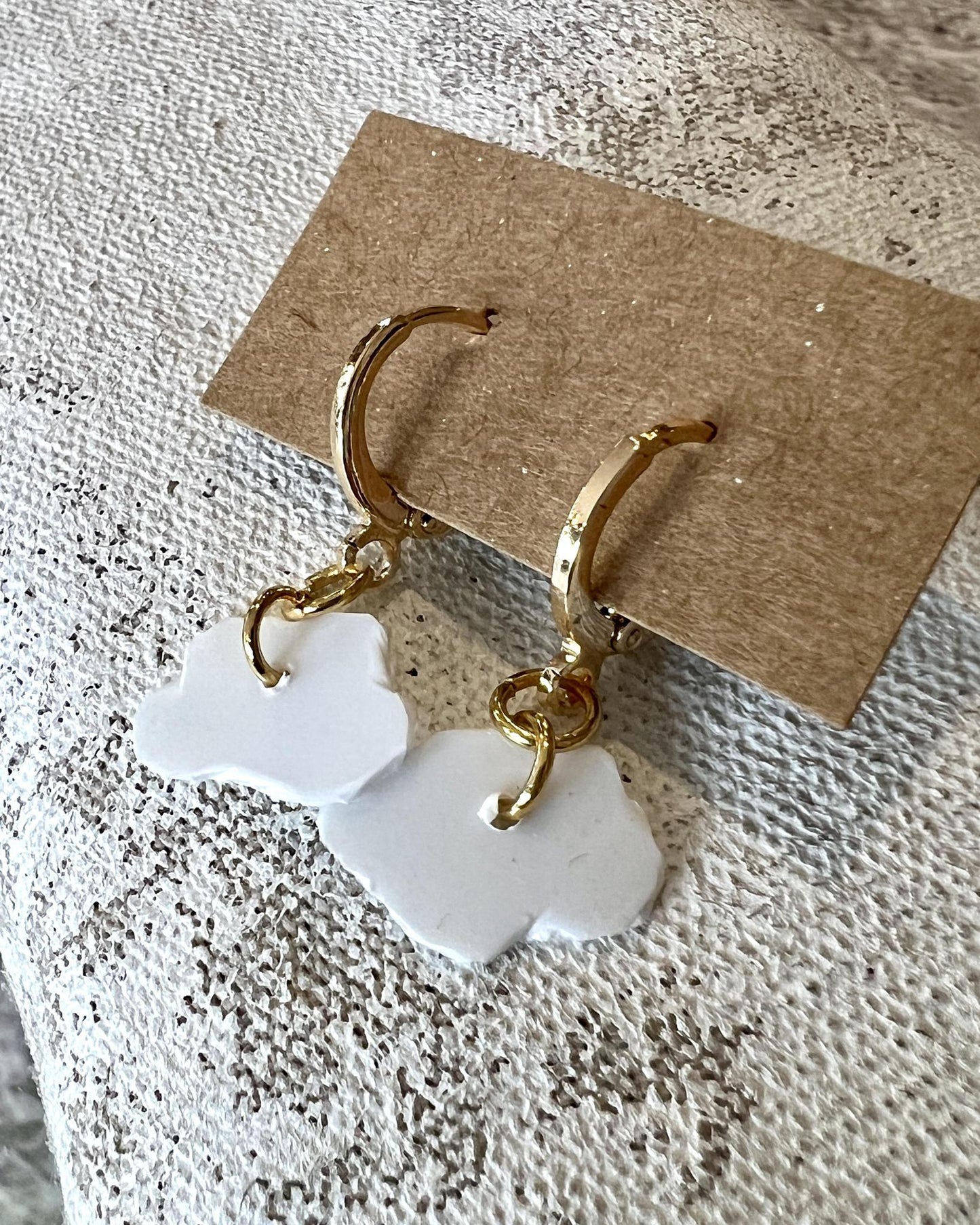 Plastic Beach Collections - Lani Cloud Huggie Earrings