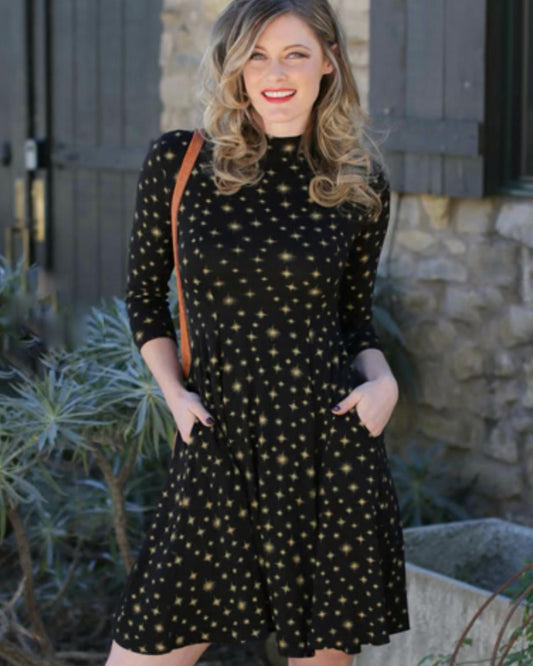 Effie's Heart Aretha Dress in Twinkle Print