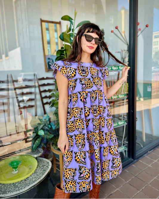 Nooworks Frida Dress Cheetah Head
