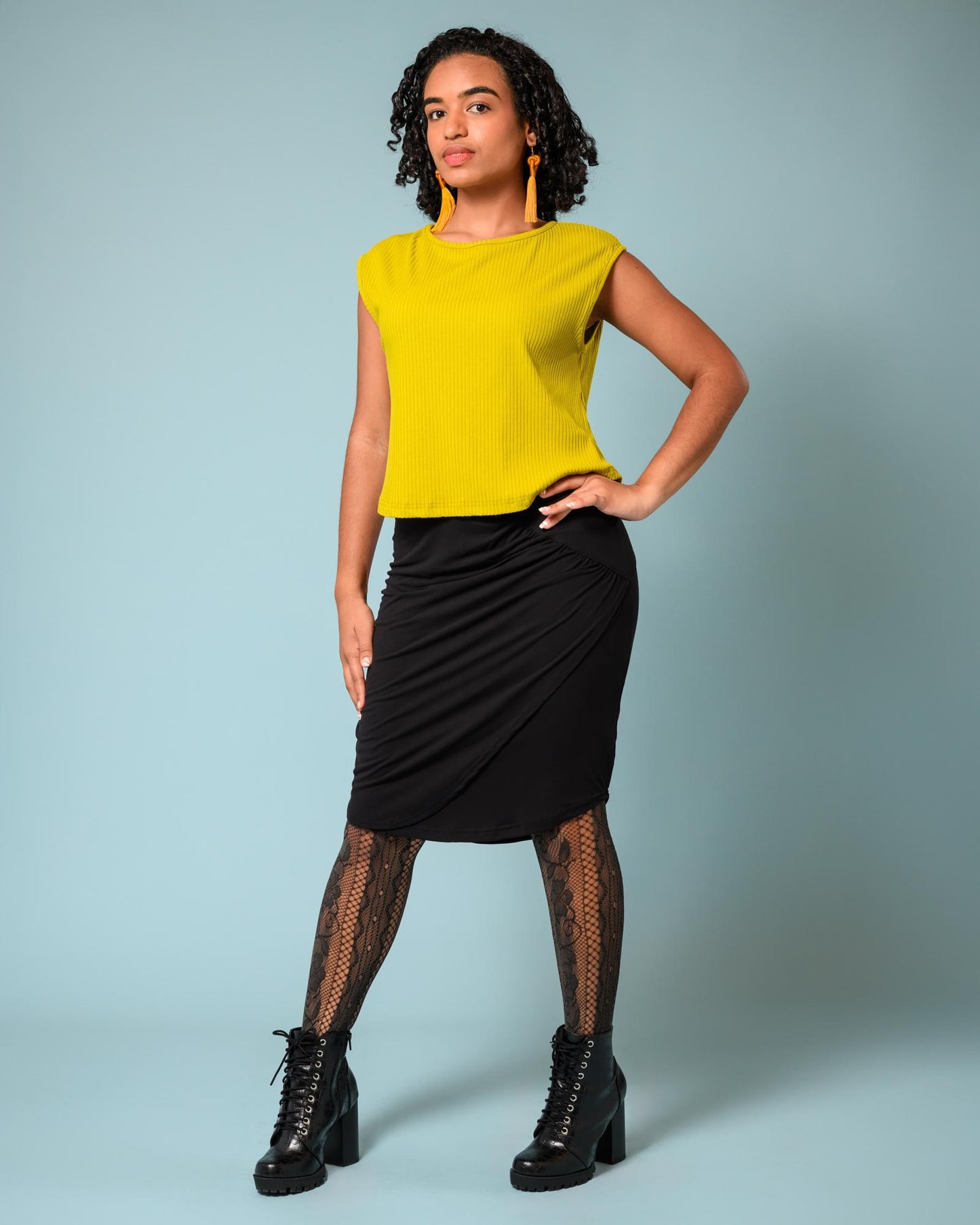 Squasht Valentina Skirt in Solid Black