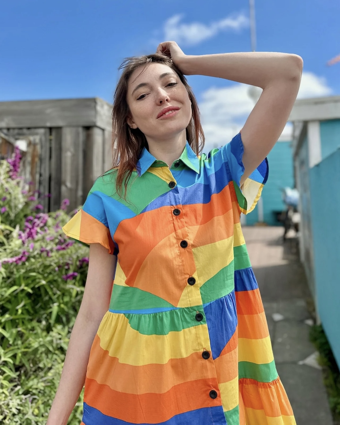 Nooworks Eloise Dress in Sunset Valley