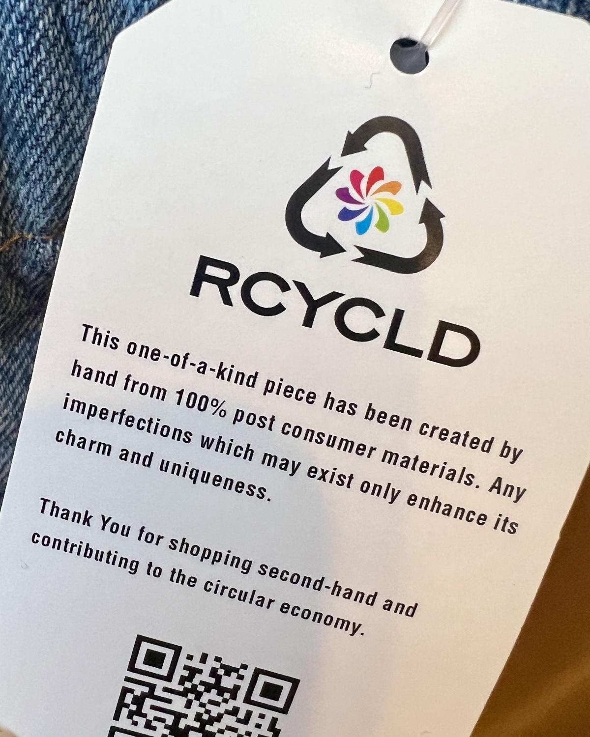 American Recycled Clothing - Denim Eco Patch Jeans
