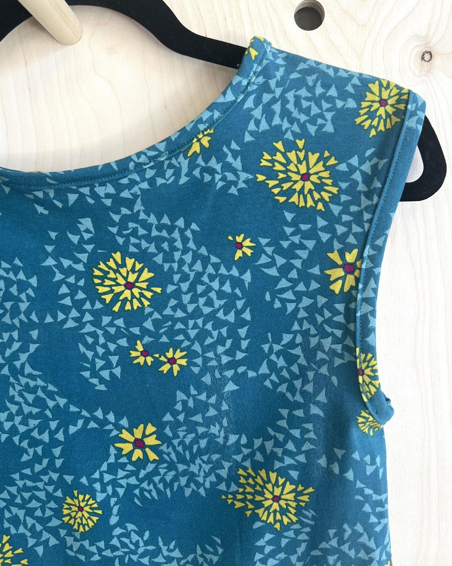 Squasht Croppish Tee in Teal Spring Floral