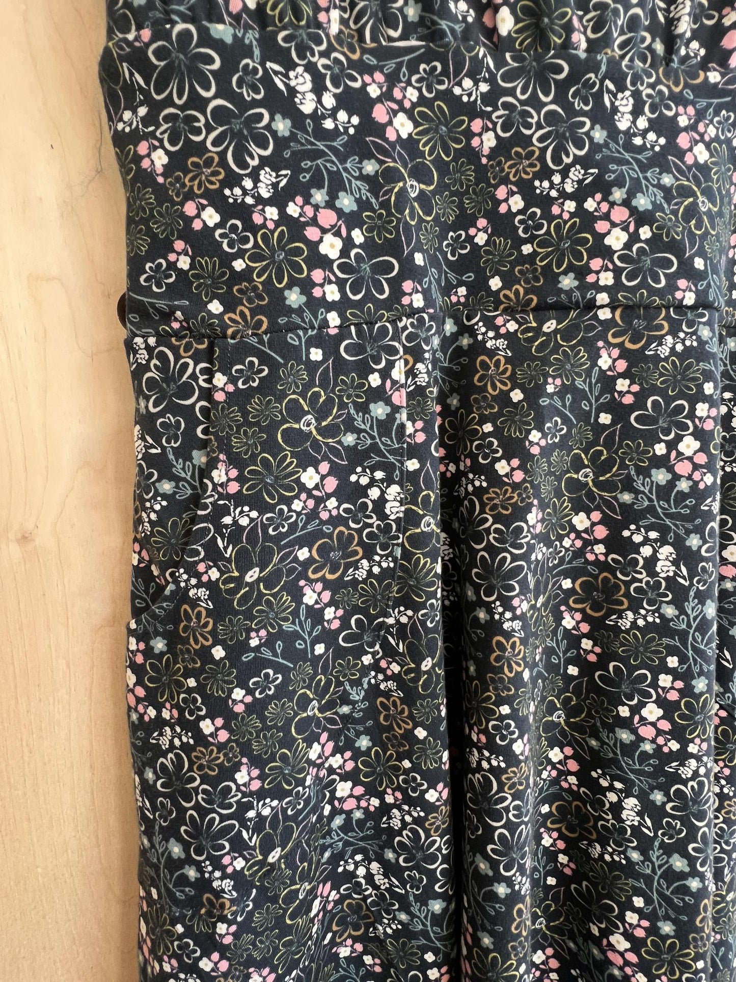 Squasht Petal Sleeve Dress in Midnight Ditsy Floral Print