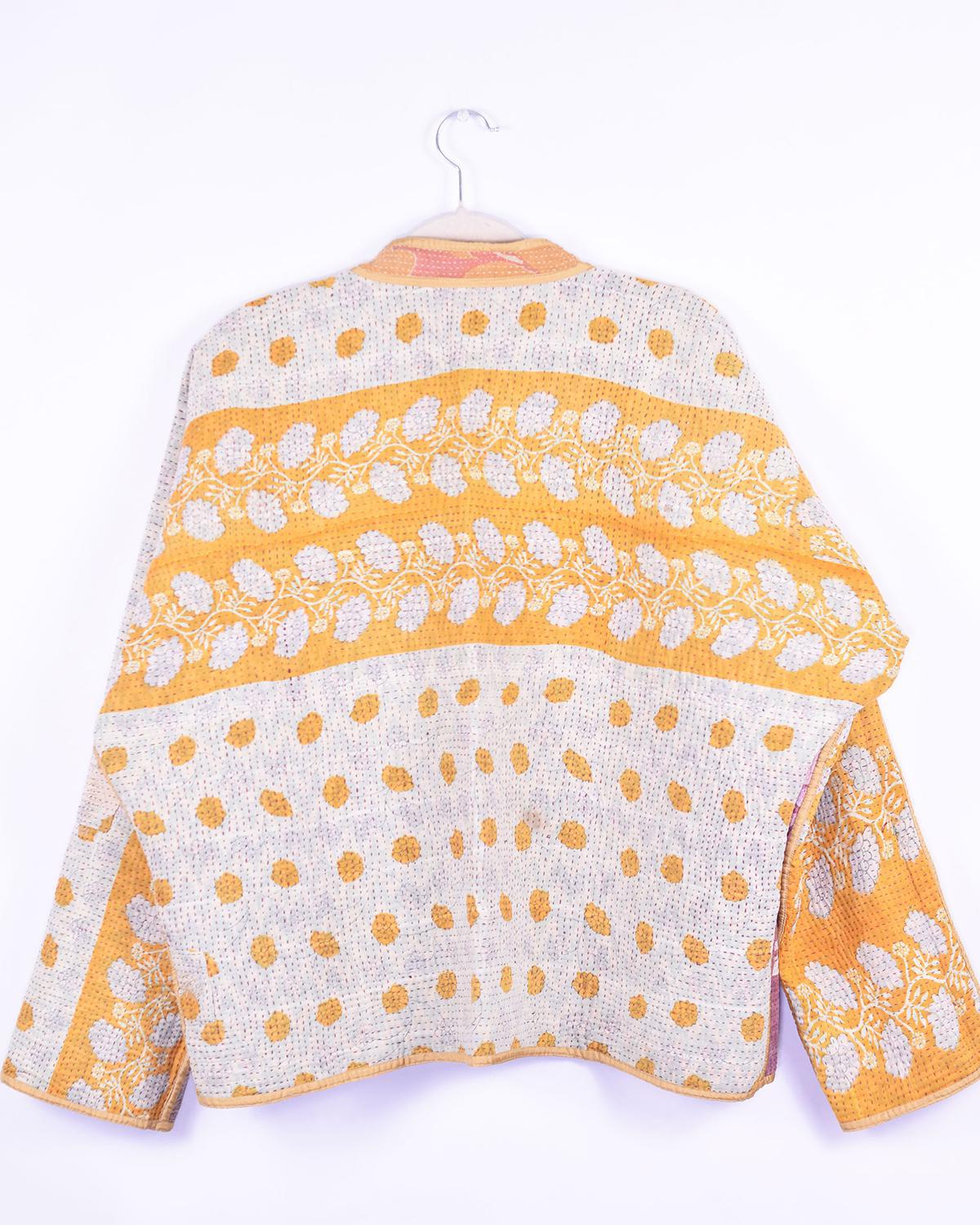 Txtile Charlie Ananya Quilted Reversible Patchwork Kantha Jacket