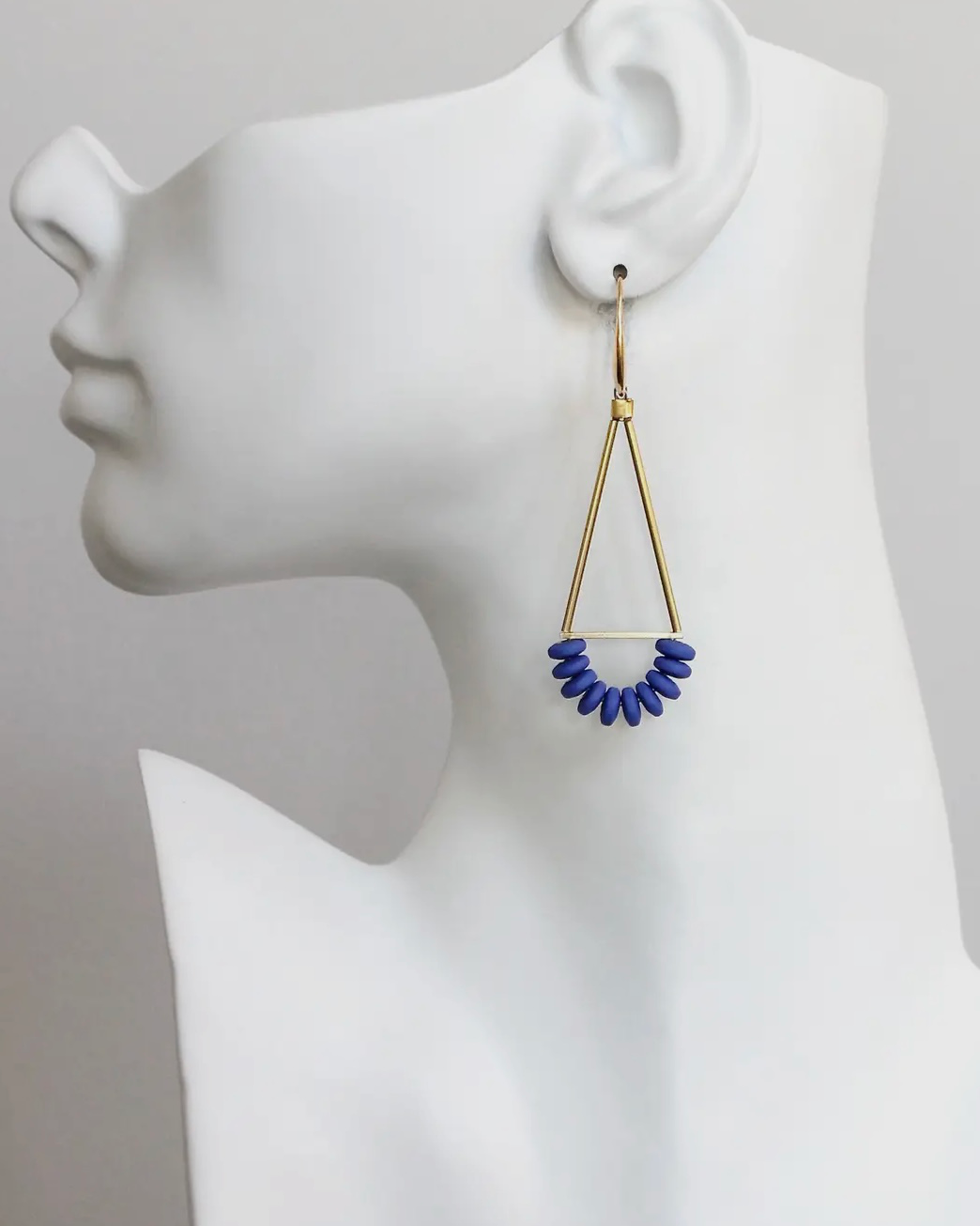 David Aubrey Cobalt Geometric Earrings