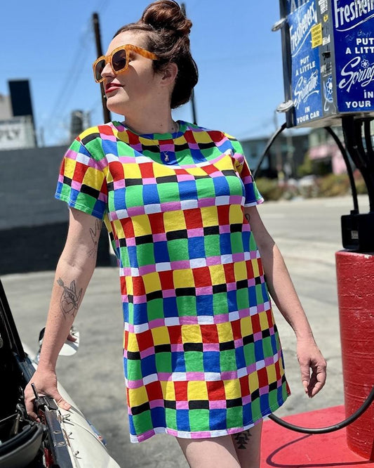 Nooworks Tee Dress in Candy Weave - Size Small, Medium, 2XL