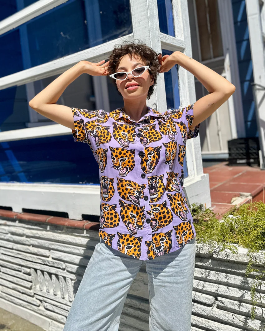 Nooworks Joyce Cheetah Head Rayon