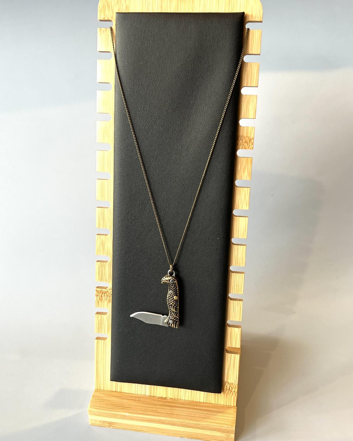 1979 Jewelry Knife Necklace 1.5 inch Eagle