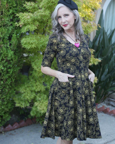 Effie"s Heart Literature Dress Anemone Print