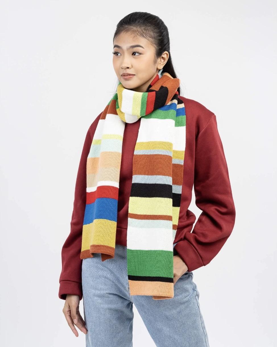 Verloop Multi Stripe Big Scarf in Sport