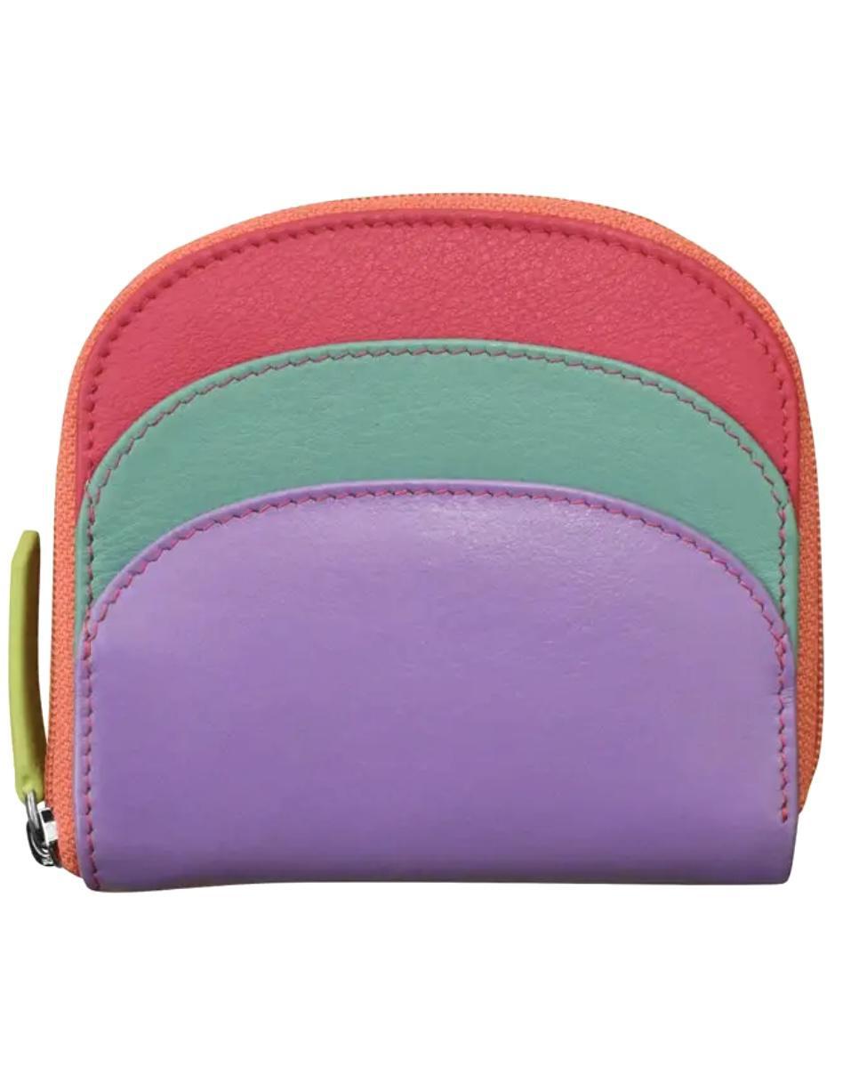 ili Leather Mini Dome Wallet in Palm Beach