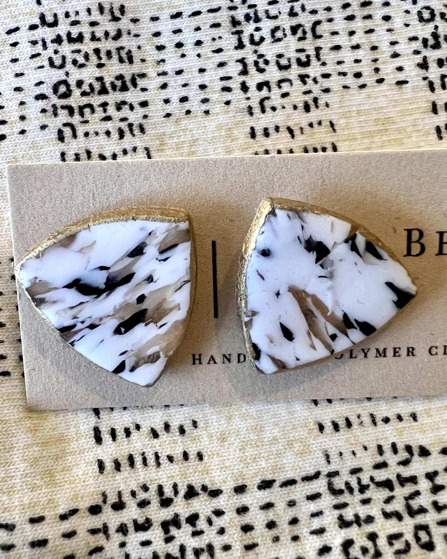 Beaded Seed by Ronea Triangle Stud Earrings - Choose a Color