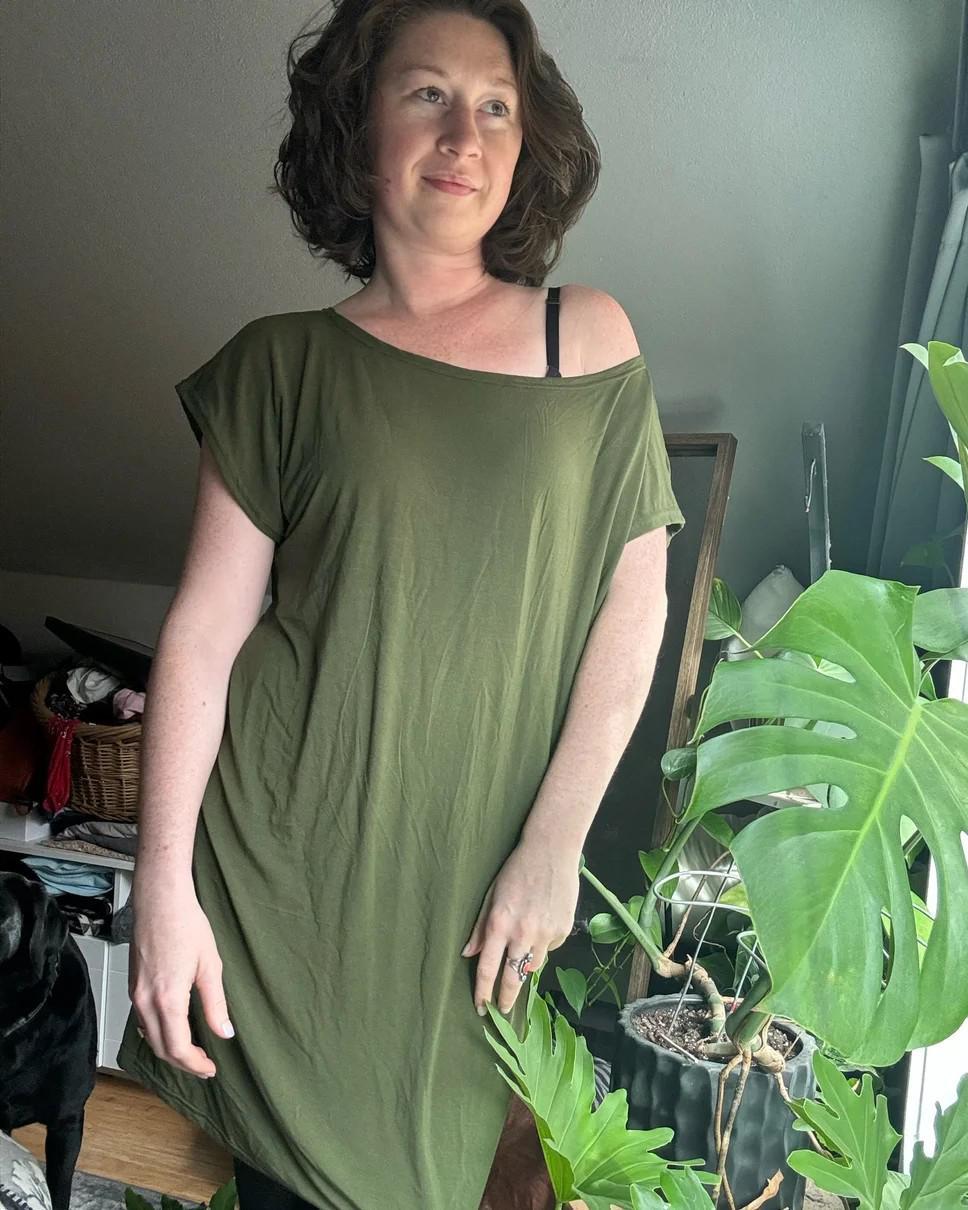 KD Designs Emily Tee Dress in Forest