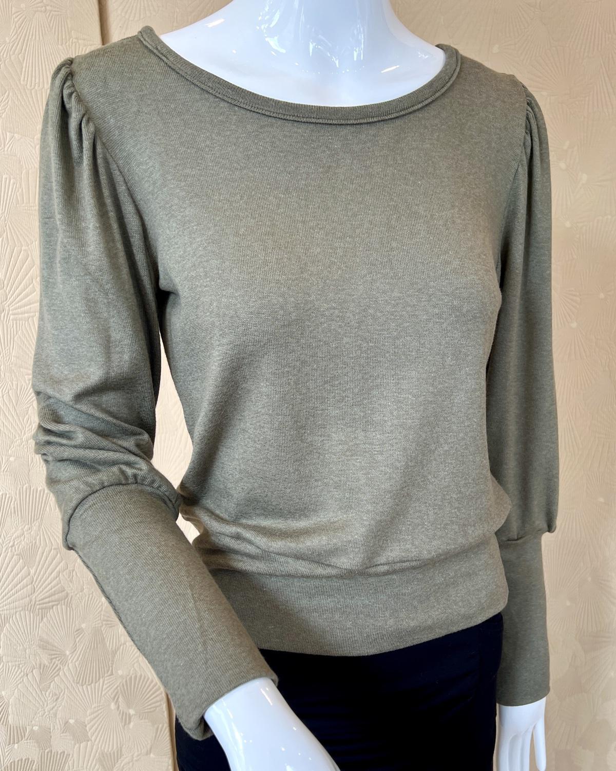 Squasht Violetta Sweater in Light Olive Green