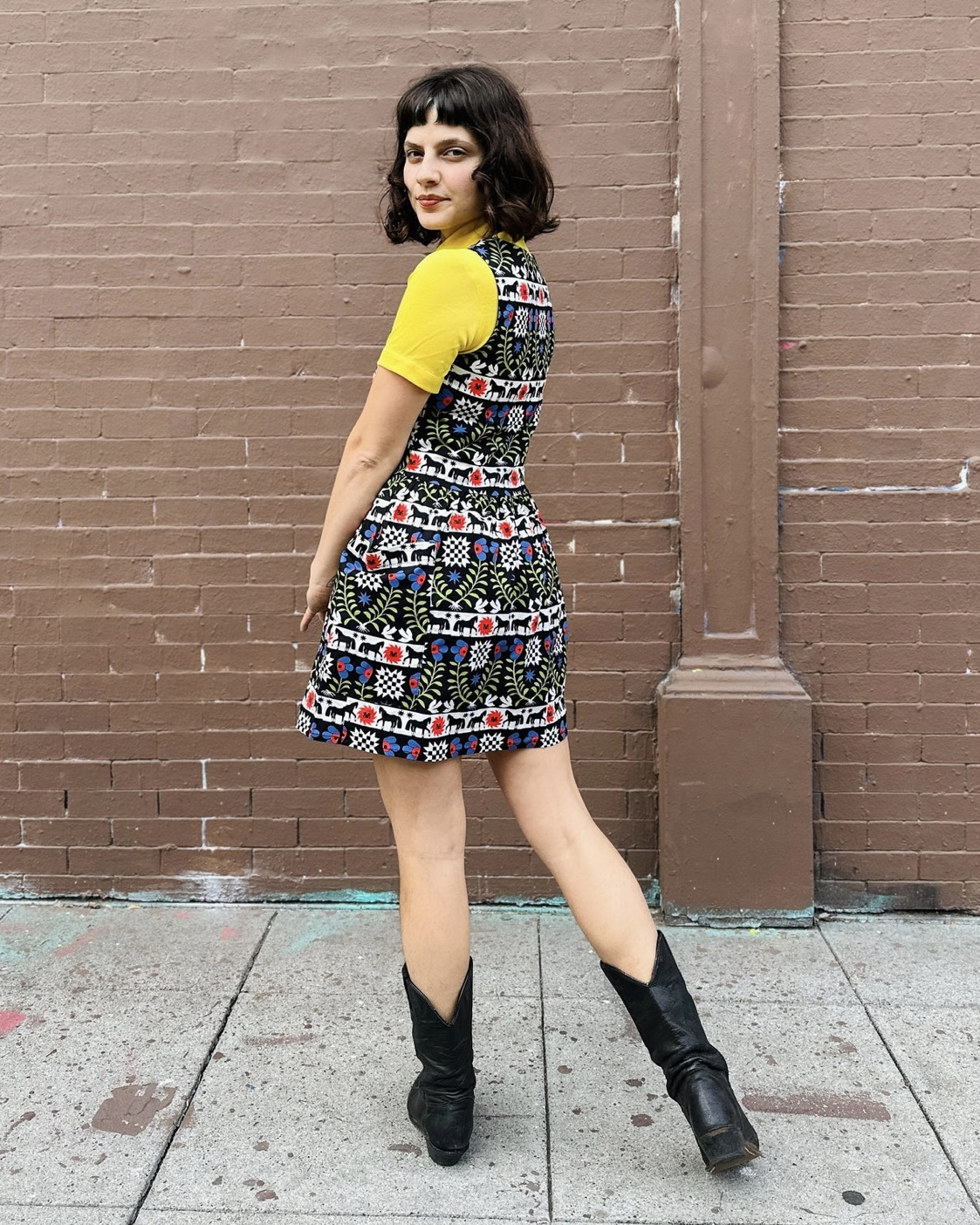 Nooworks Big Pocket Dress in The Guardians - Last One - Size XL