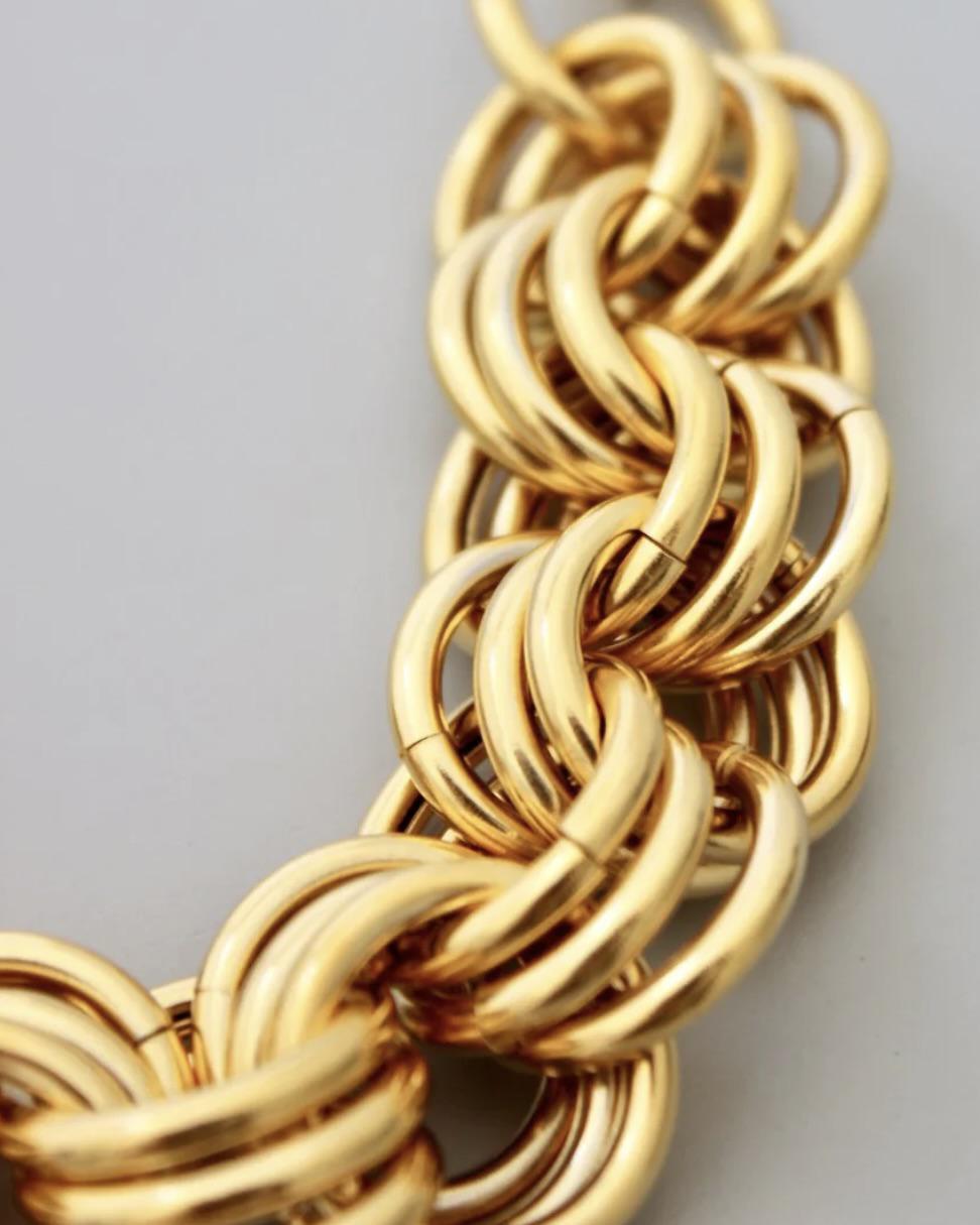 David Aubrey Gold Chain Necklace Extra Chunky Links