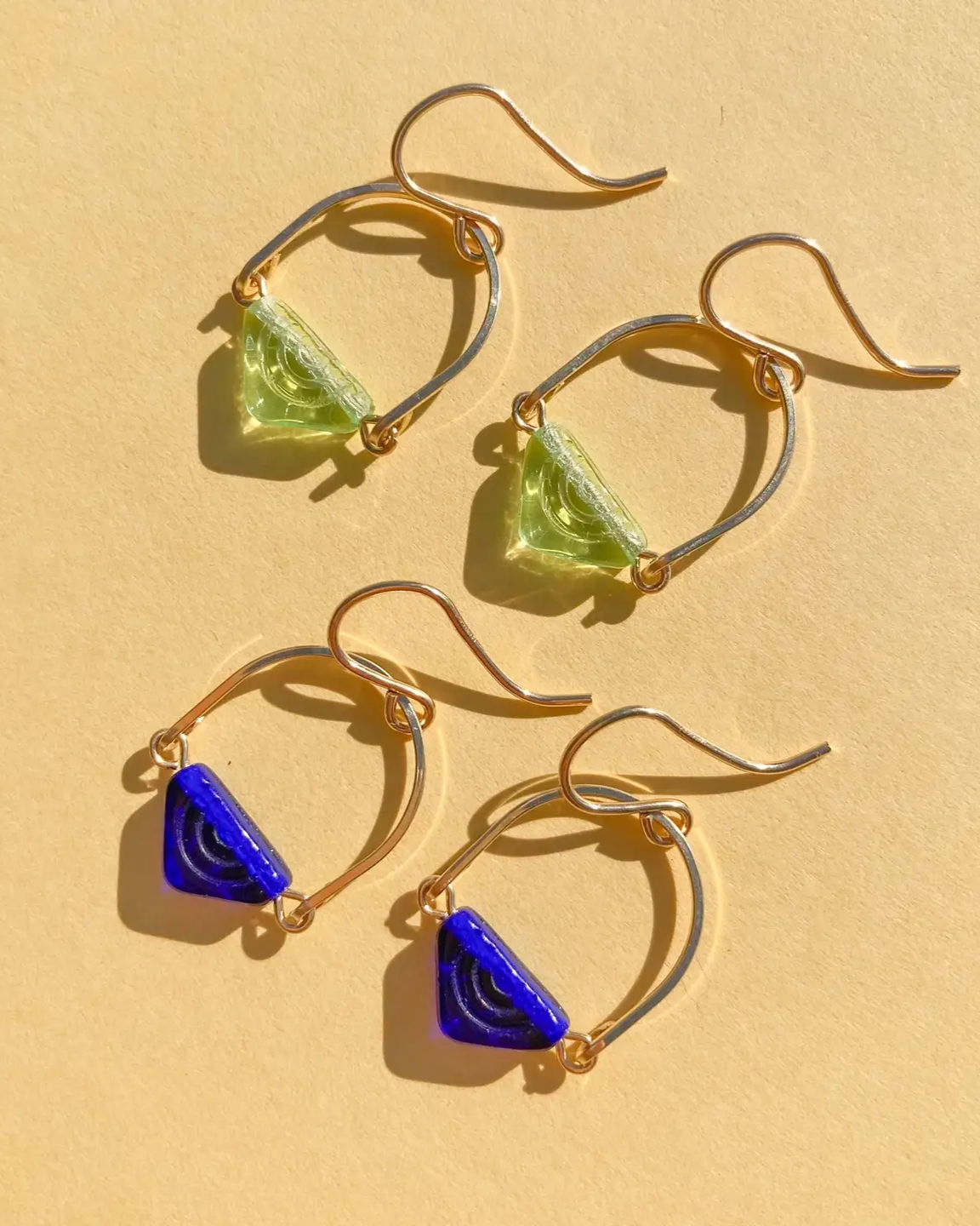 Michelle Starbuck Cobalt Deco Earrings