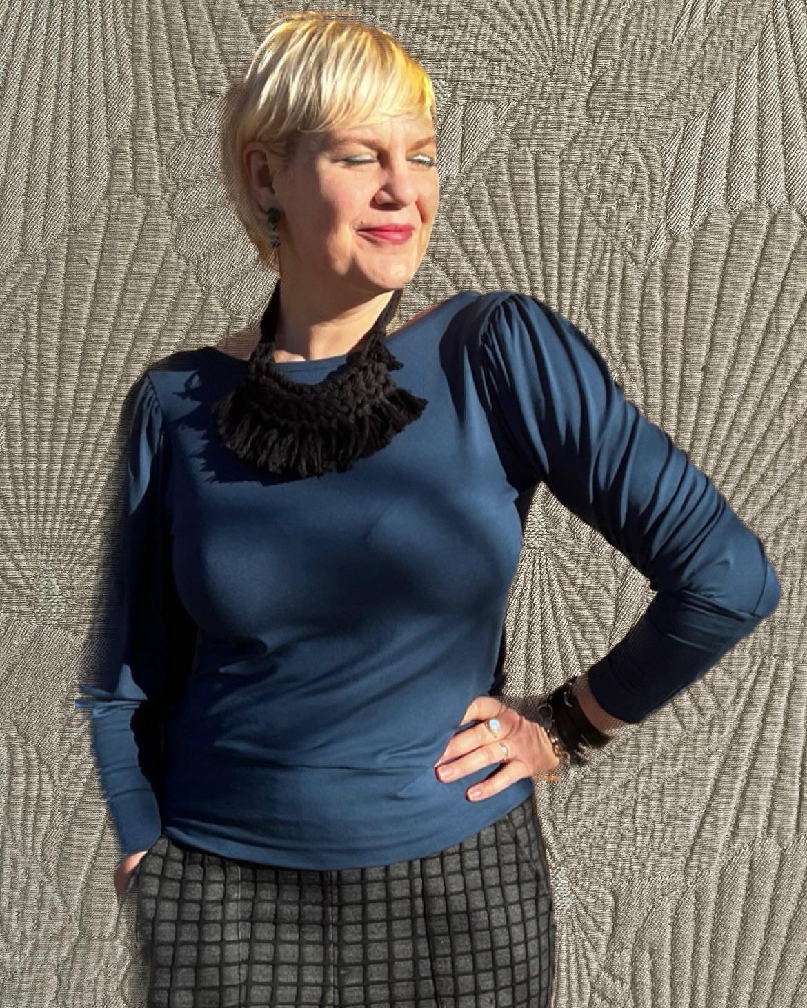 Squasht Debbie Top in Sapphire Blue