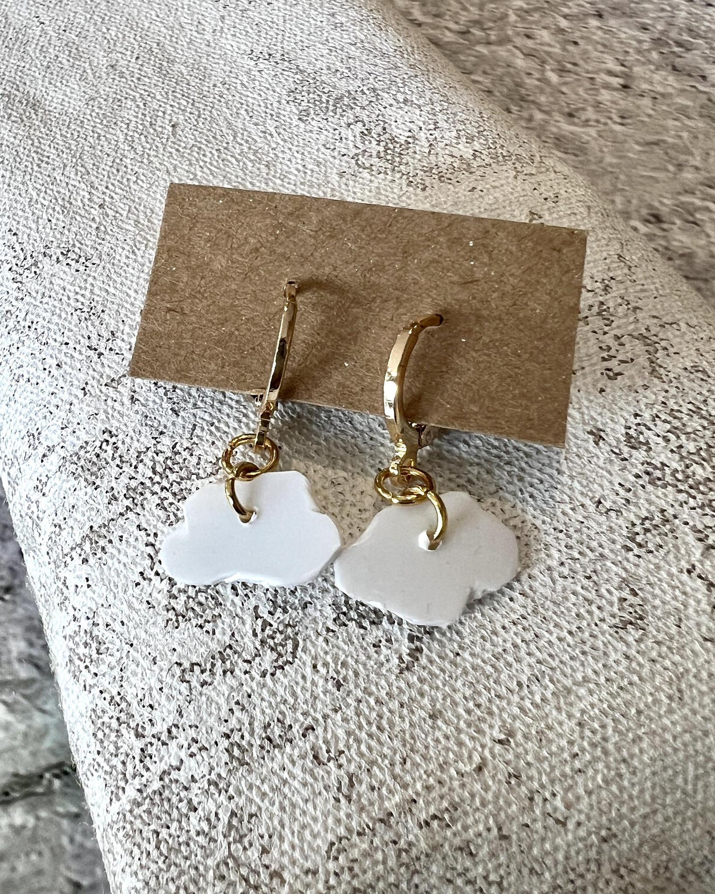 Plastic Beach Collections - Lani Cloud Huggie Earrings