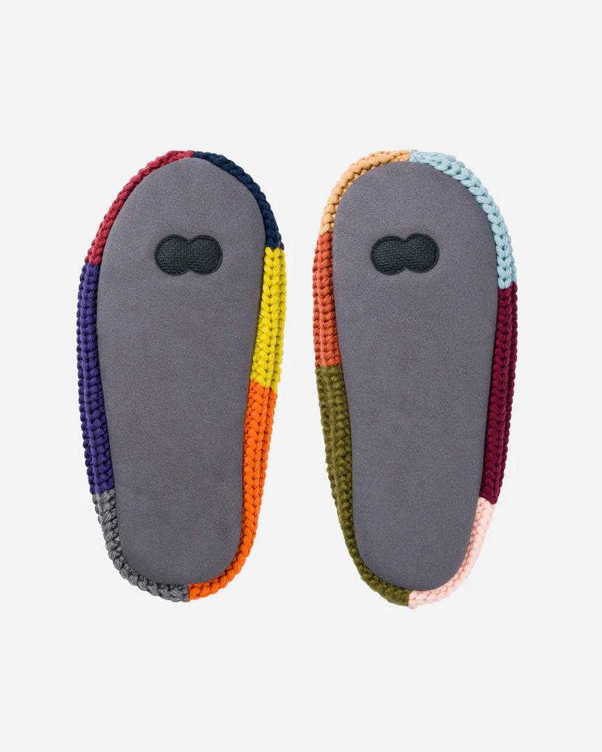 Verloop Mismatch Rib Slippers in Desert