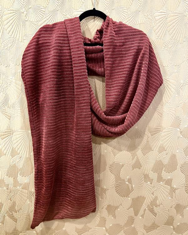 Squasht Oversized Scarf Plush Raspberry Sweater Knit