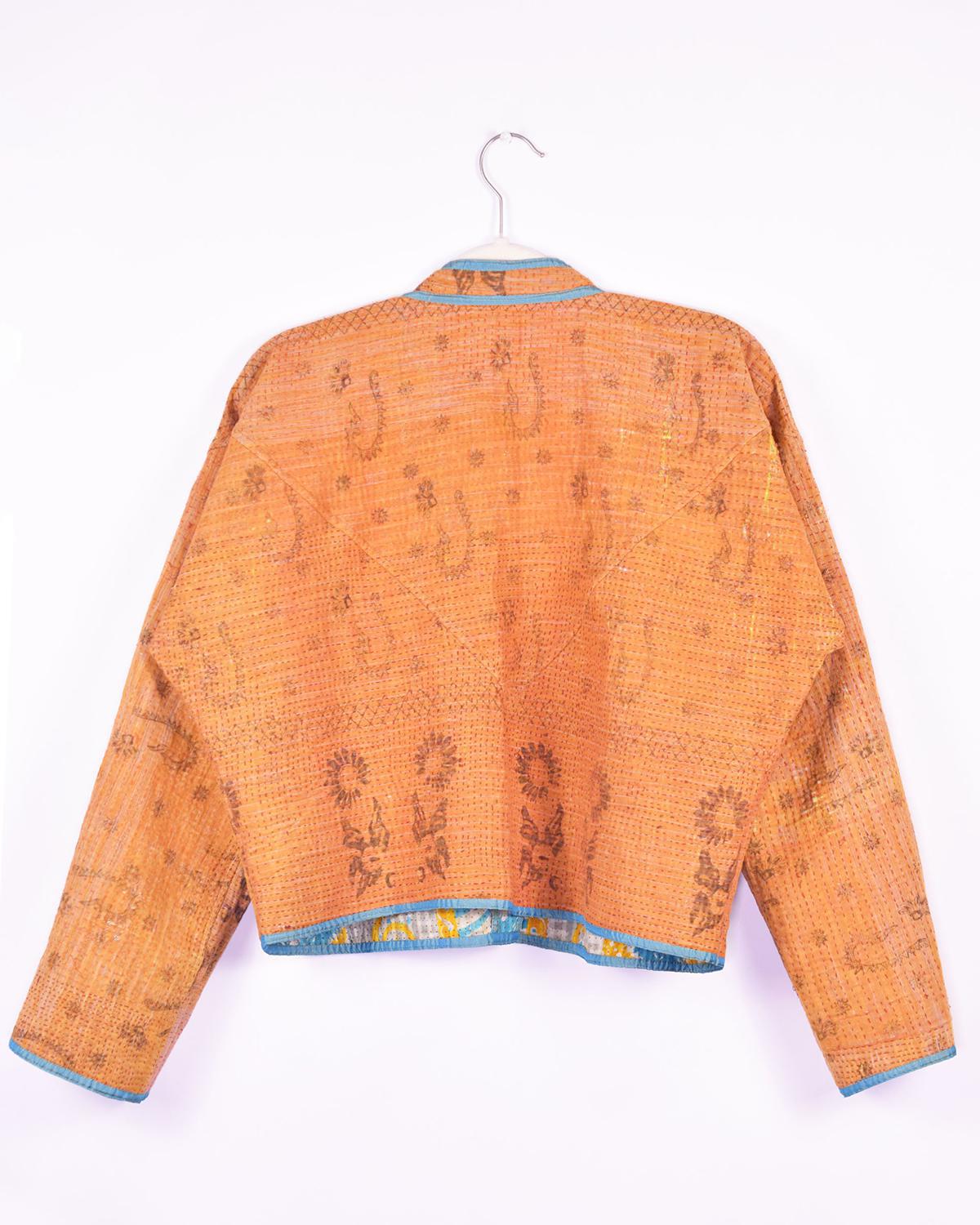 Txtile Sofie Ishani Quilted Reversible Patchwork Kantha Jacket