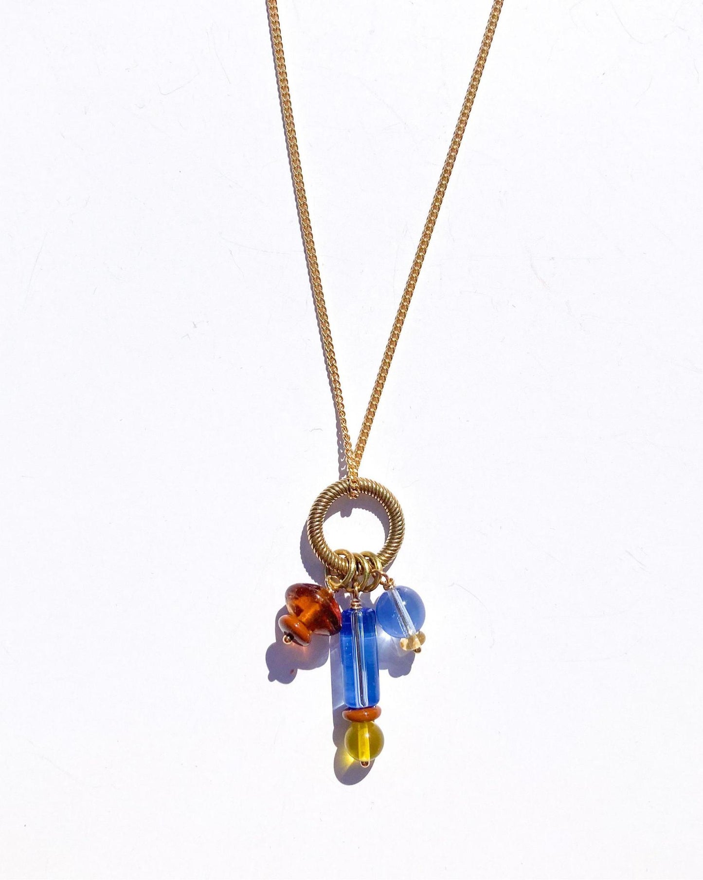 Michelle Starbuck Glass Bead Cluster Charm Necklaces