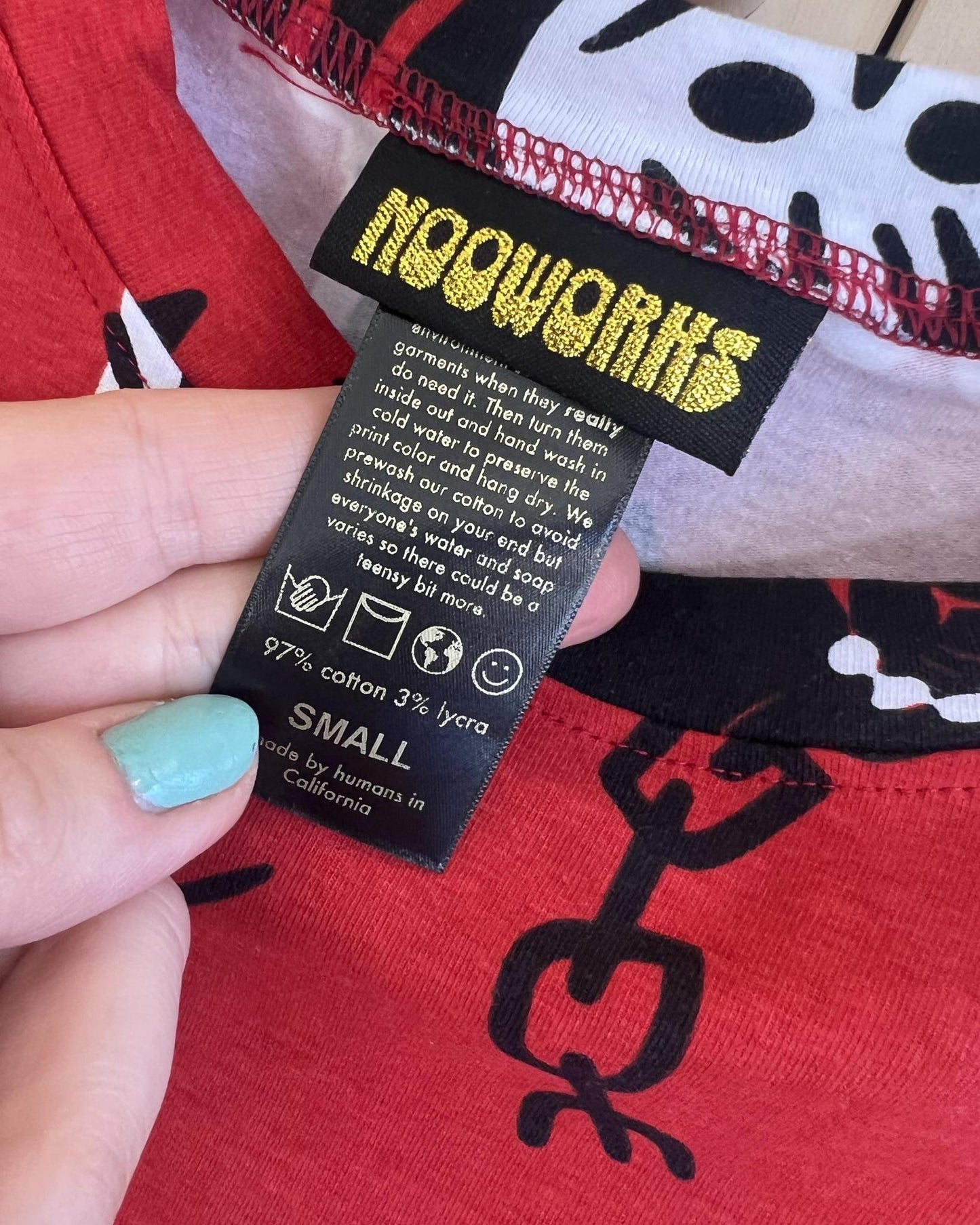 Nooworks Mock Neck Top in Pippa Print - SALE - Last One - Size XL