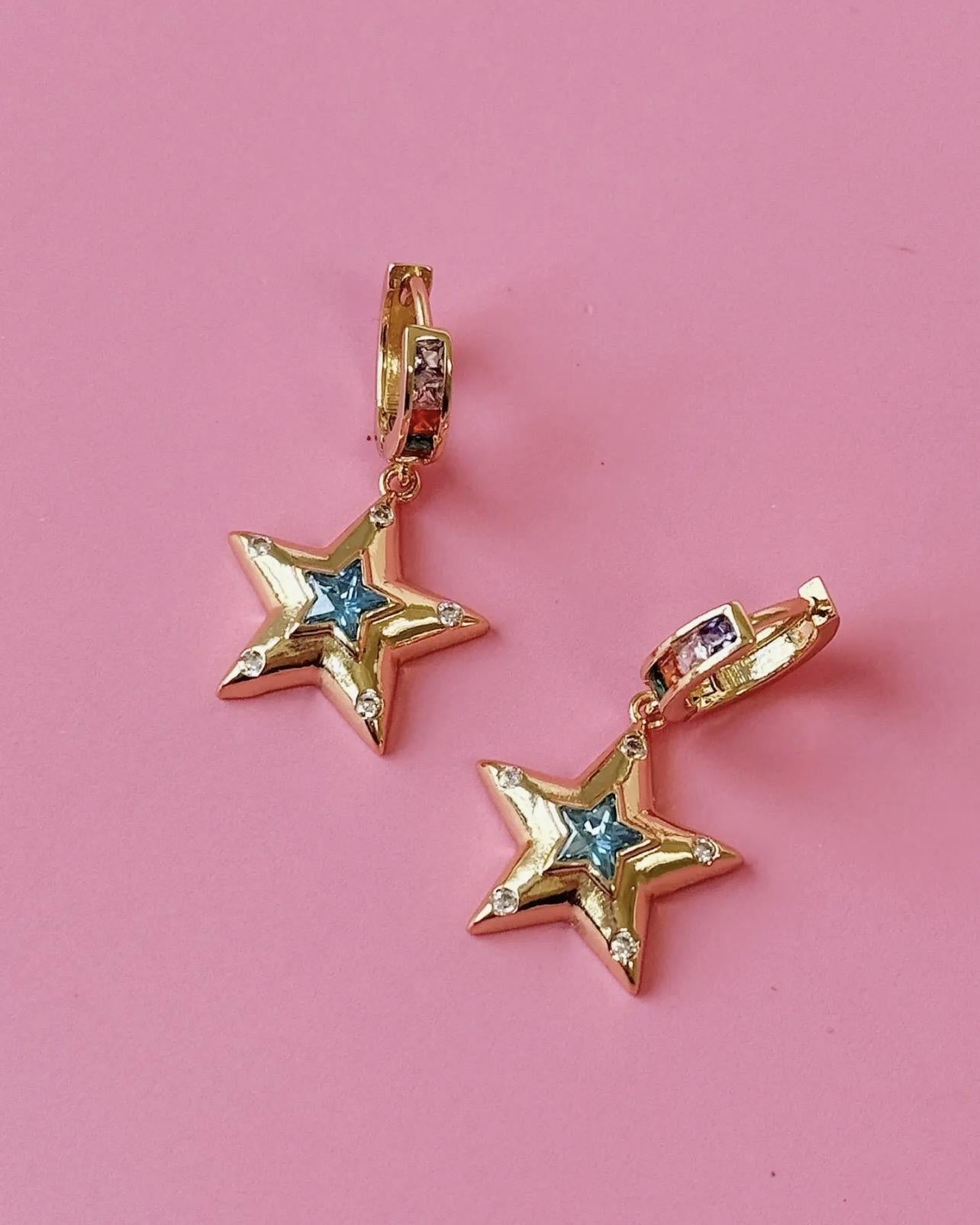 Golden Hour Club Dopamine Star Huggies - Choose Silver or Gold