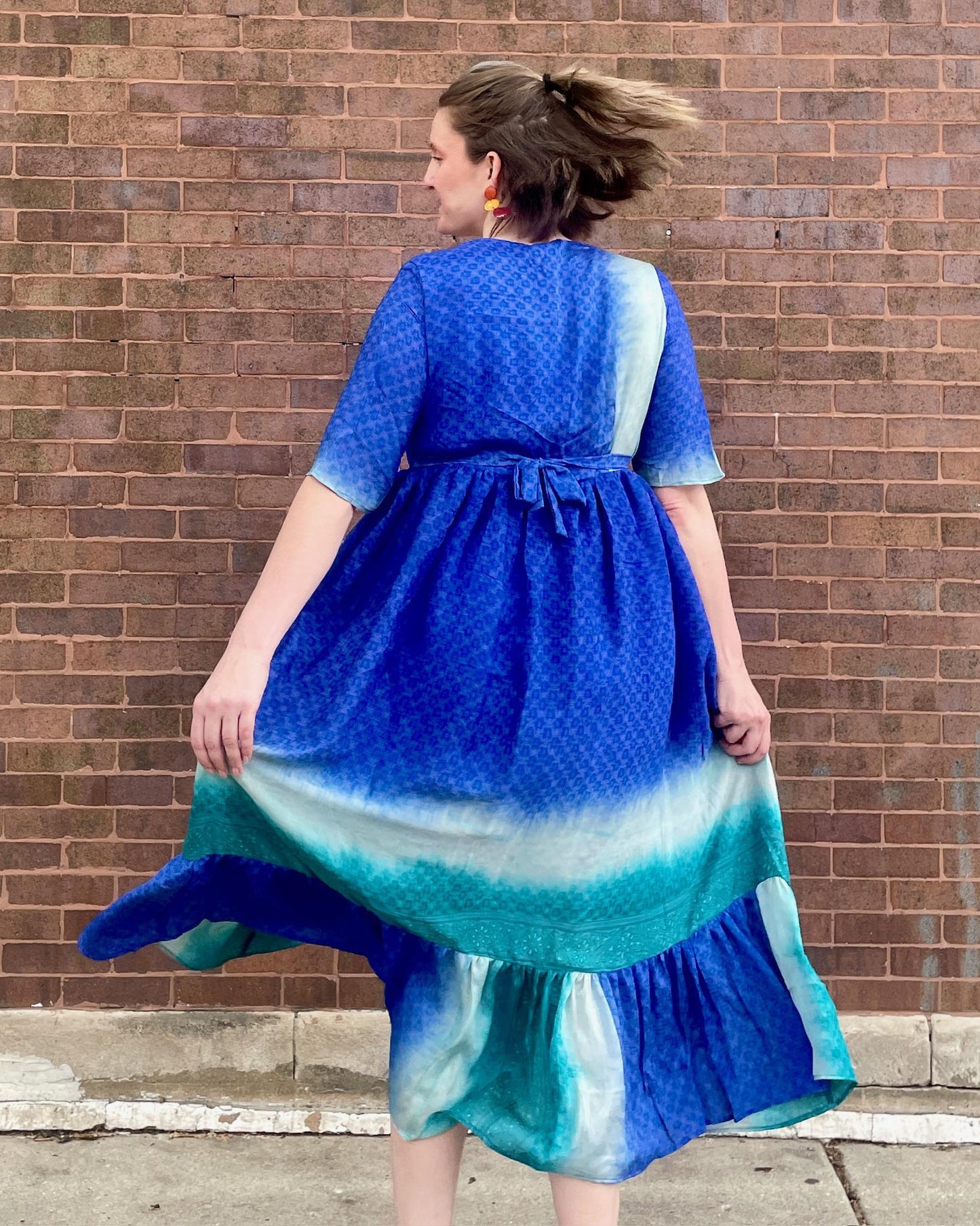 Indie Ella Maiden Maxi Dress in Ocean Blues - SALE