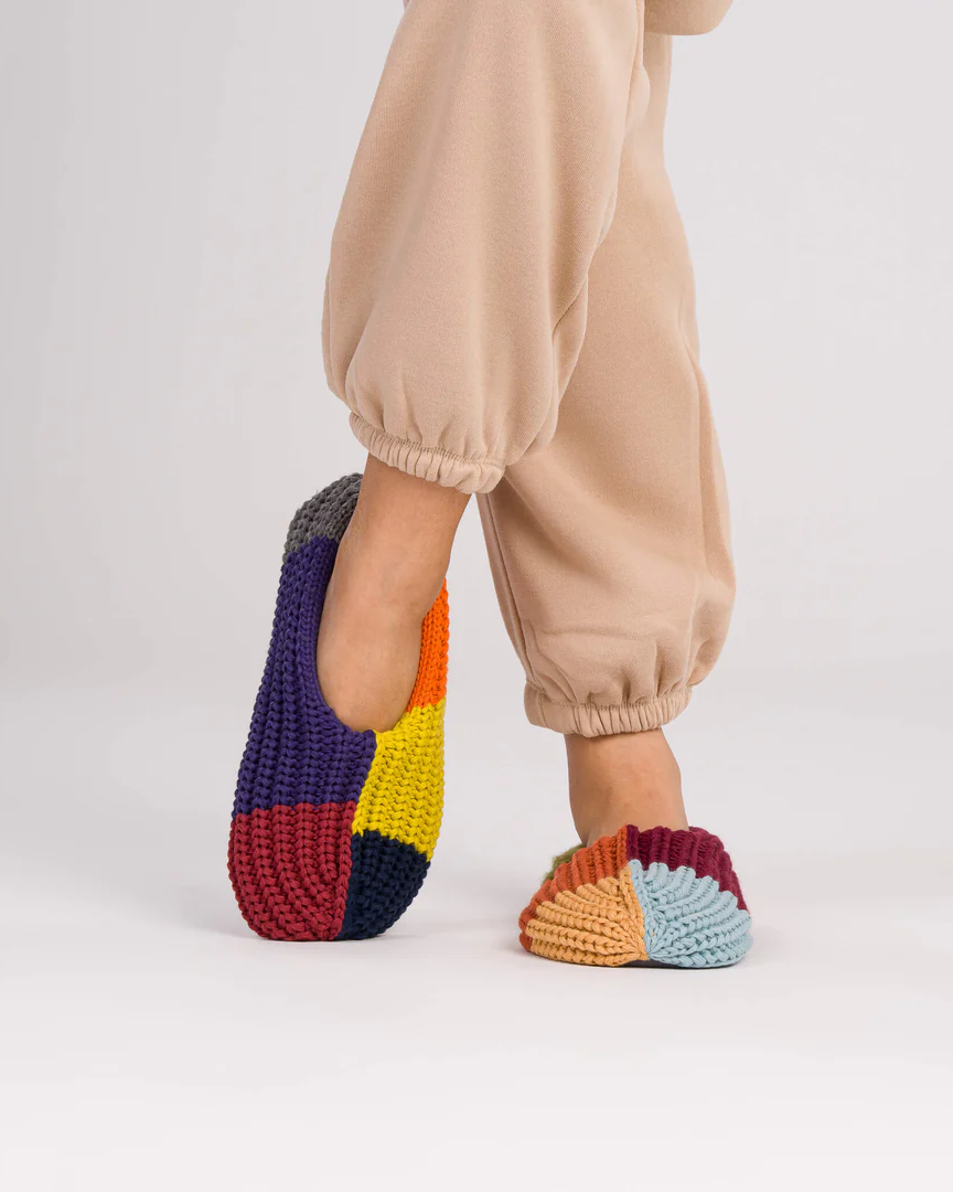 Verloop Mismatch Rib Slippers in Desert