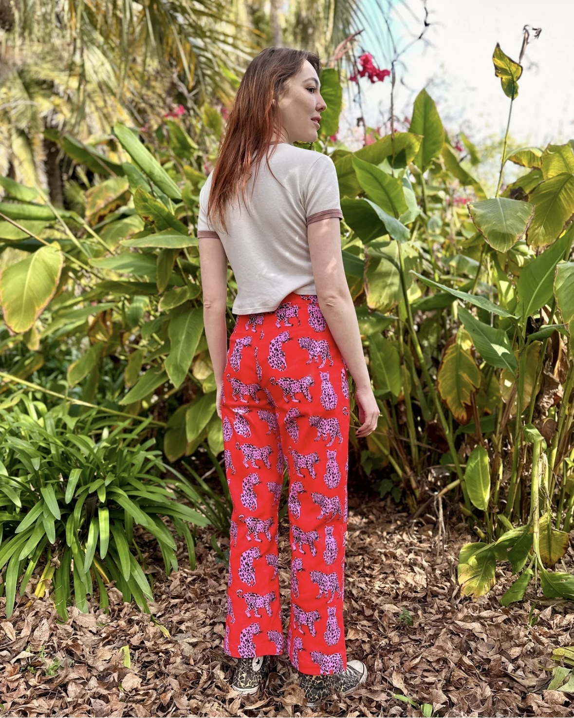 Nooworks Casual Bell Pants in Sondler Cat - Size Small, XL, 2XL